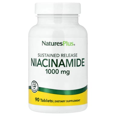 Ниацинамид NaturesPlus Sustained Release, 1000 мг, 90 таблеток
