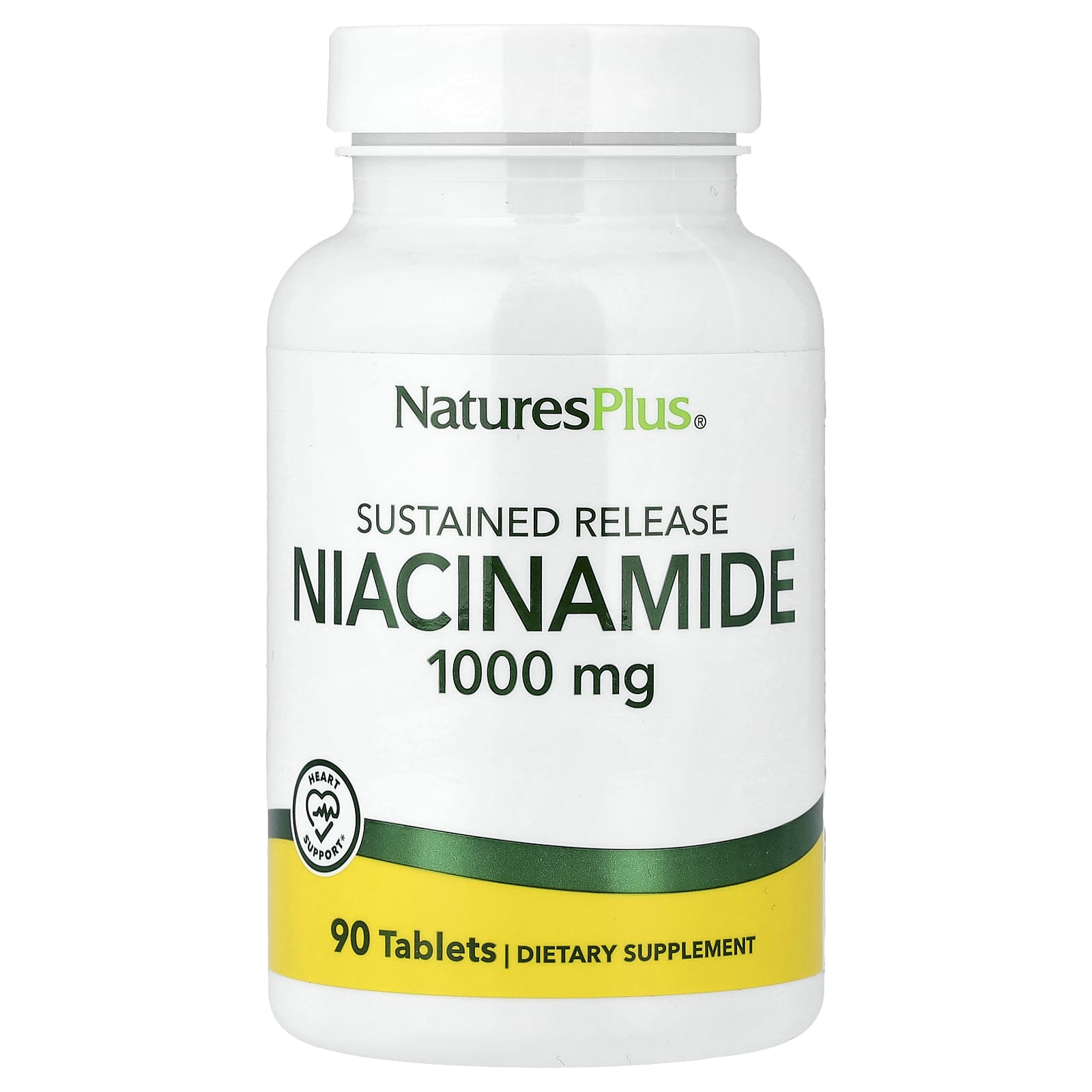 Ниацинамид NaturesPlus Sustained Release, 1000 мг, 90 таблеток