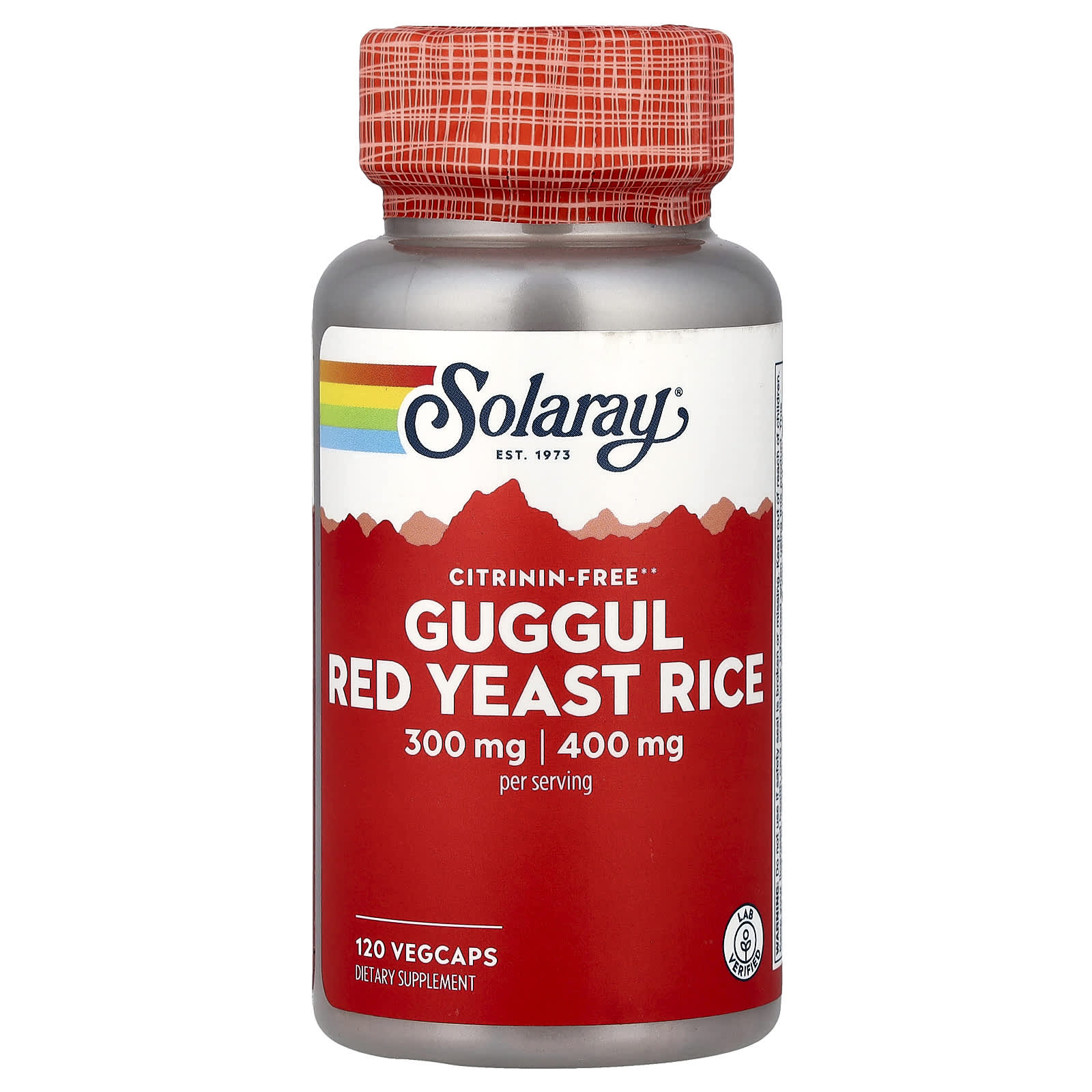 Рис Solaray Guggul Red Yeast, 120 растительных капсул