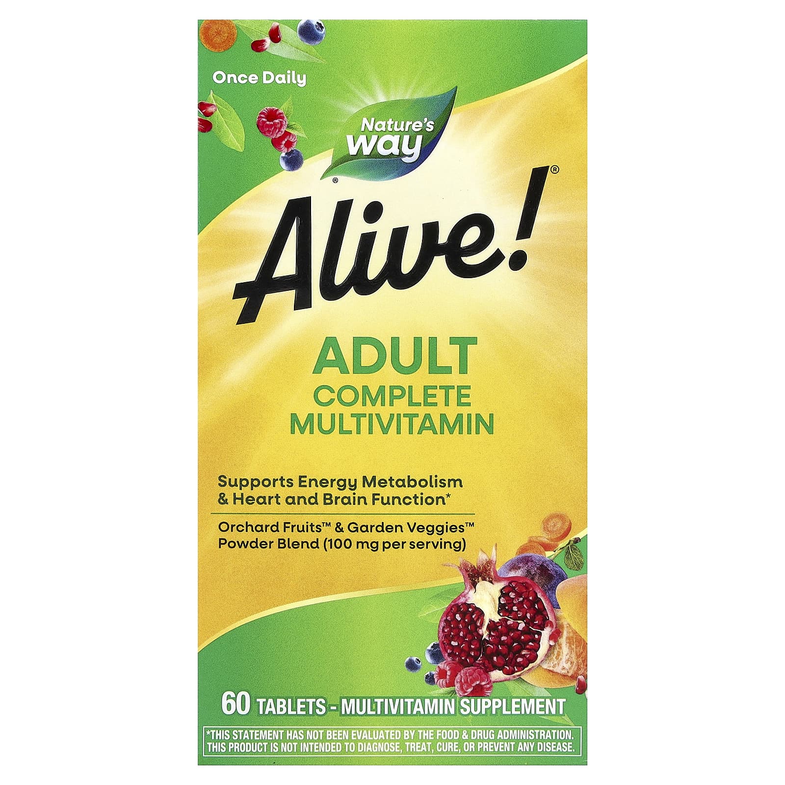 Мультивитамины Nature's Way Alive!® Adult Complete, 60 таблеток — фото 2