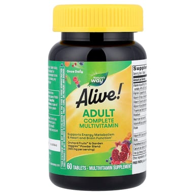 Мультивитамины Nature's Way Alive!® Adult Complete, 60 таблеток