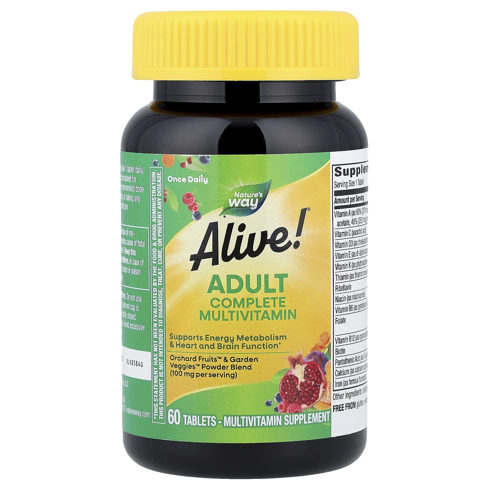 Мультивитамины Nature's Way Alive!® Adult Complete, 60 таблеток