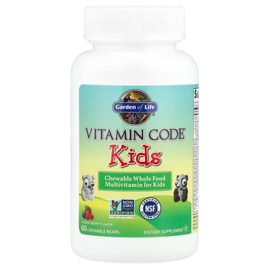 Жевательные мультивитамины Garden of Life Vitamin Code® Cherry Berry, 60 жевательных пастилок