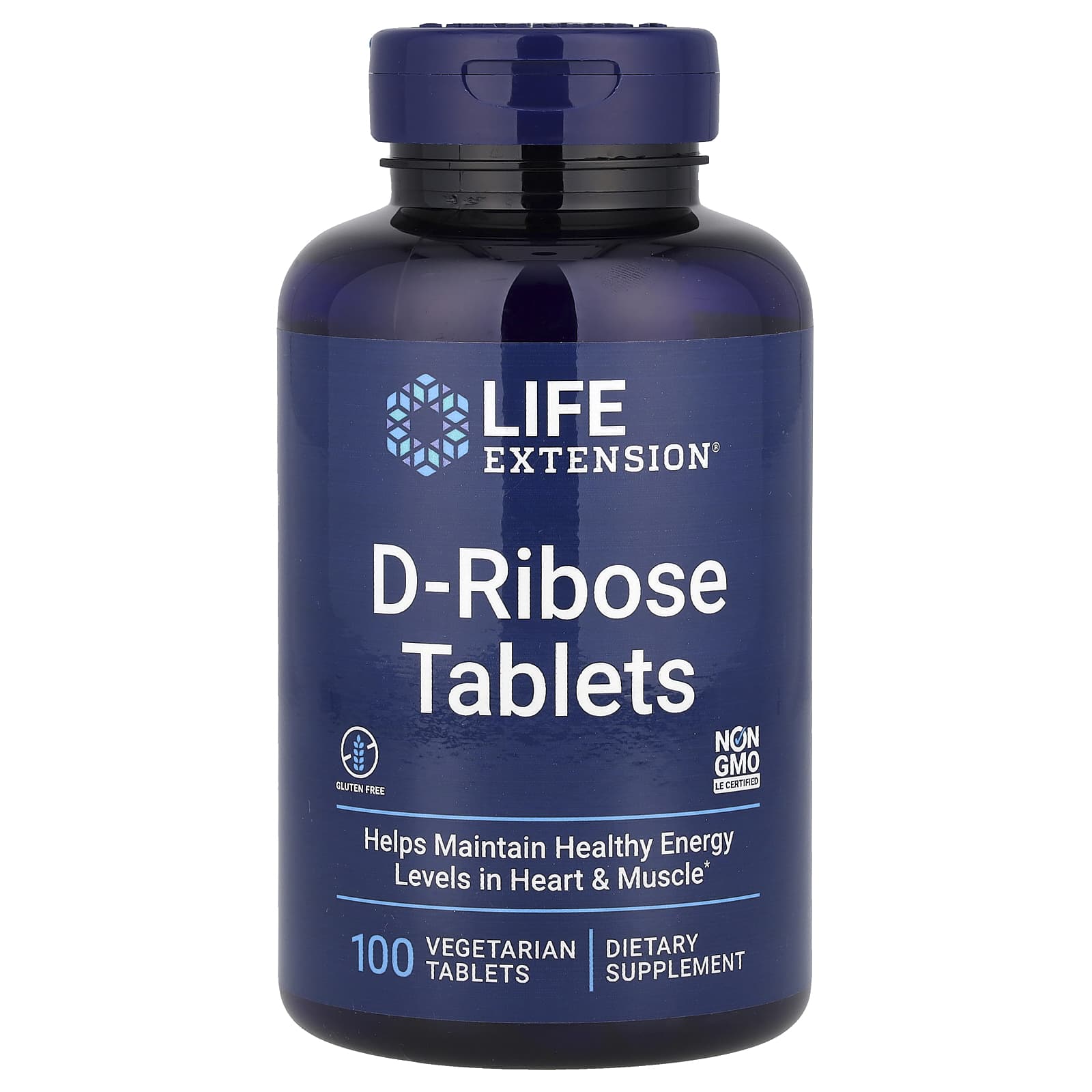 D-рибоза Life Extension D-Ribose Tablets, 100 растительных таблеток