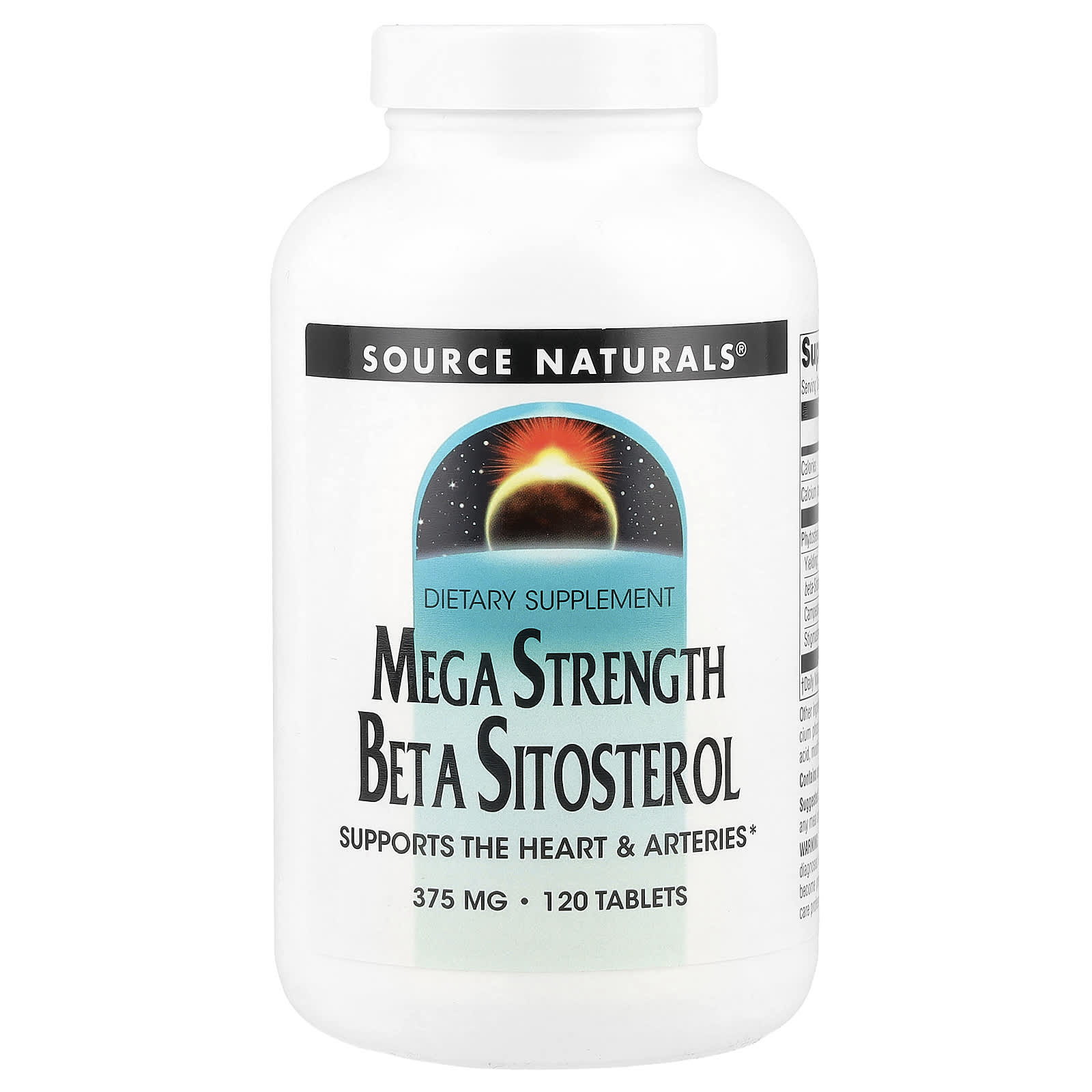Бета-ситостерол Source Naturals, 375 мг, 120 таблеток