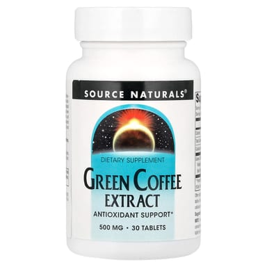 Кофе Source Naturals Green Extract, 500 мг, 30 таблеток