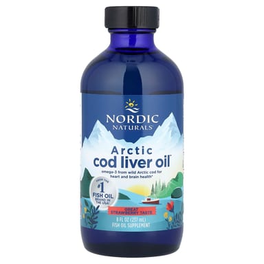 Масло печени трески Nordic Naturals Arctic™, вкус Strawberry, 237 мл