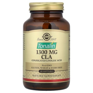 CLA Solgar Tonalin®, 1300 мг, 60 мягких капсул
