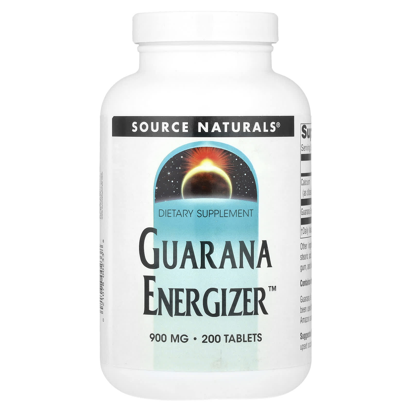 Гуарана Source Naturals Energizer™, 200 таблеток