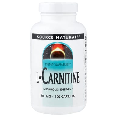 L-карнитин Source Naturals L-Carnitine, 500 мг, 120 капсул
