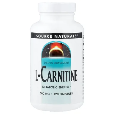 Фото товара: L-карнитин Source Naturals L-Carnitine, 500 мг, 120 капсул