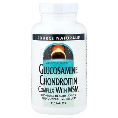 Фото товара: Хондроитин Source Naturals Glucosamine Complex With MSM, 120 таблеток