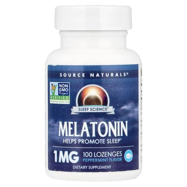 Мелатонин Source Naturals, оттенок Peppermint, 1 мг, 100 пастилок
