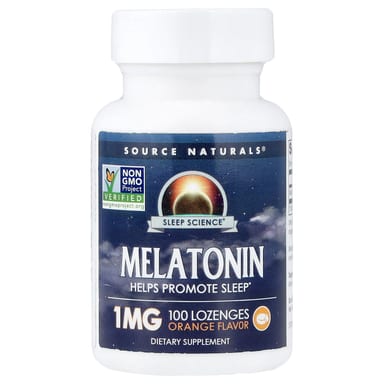 Мелатонин Source Naturals, вкус Orange, 1 мг, 100 пастилок