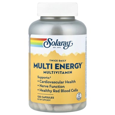 Мультивитамины Solaray Twice Daily Multi Energy™, 120 капсул