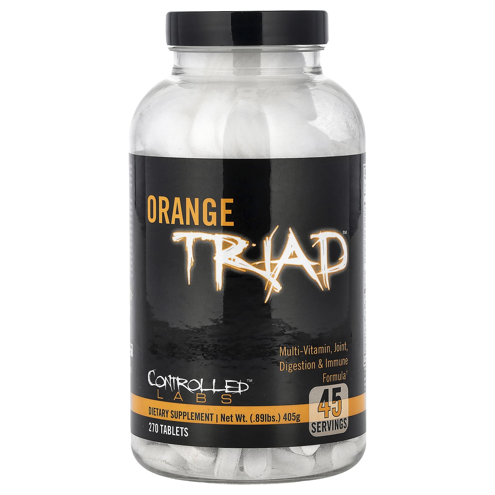 Мультивитамины Controlled Labs Orange Triad™ Joint Digestion & Immune Formula, 270 таблеток