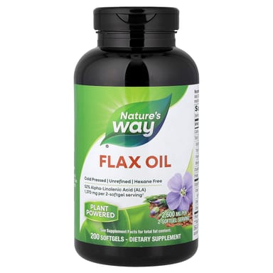 Масло Nature's Way Flax, 200 мягких капсул