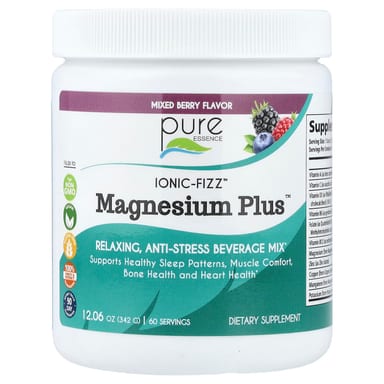 Магний Pure Essence lonic-Fizz™ Plus™ Mixed Berry, 342 г