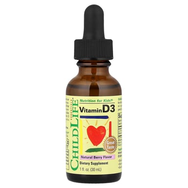 Витамин D3 ChildLife Essentials Natural Berry, 12.5 мкг (500 МЕ), 30 мл