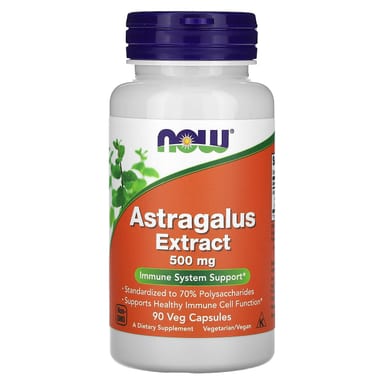 Астрагал NOW Foods Extract, 500 мг, 90 растительных капсул