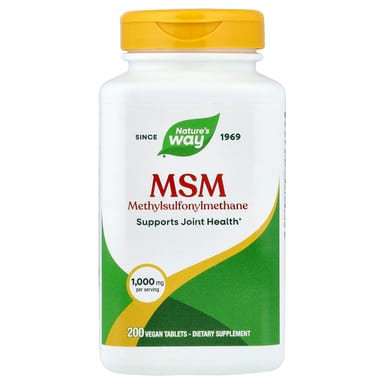 МСМ Nature's Way 200 Vegan Tablets, 1000 мг, таблетки