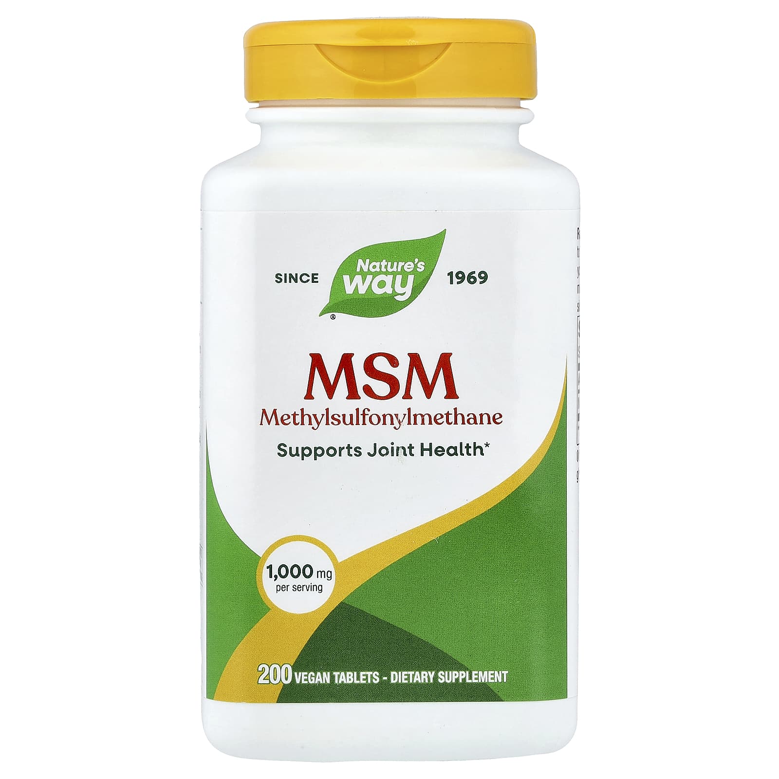 МСМ Nature's Way 200 Vegan Tablets, 1000 мг, таблетки — фото 2