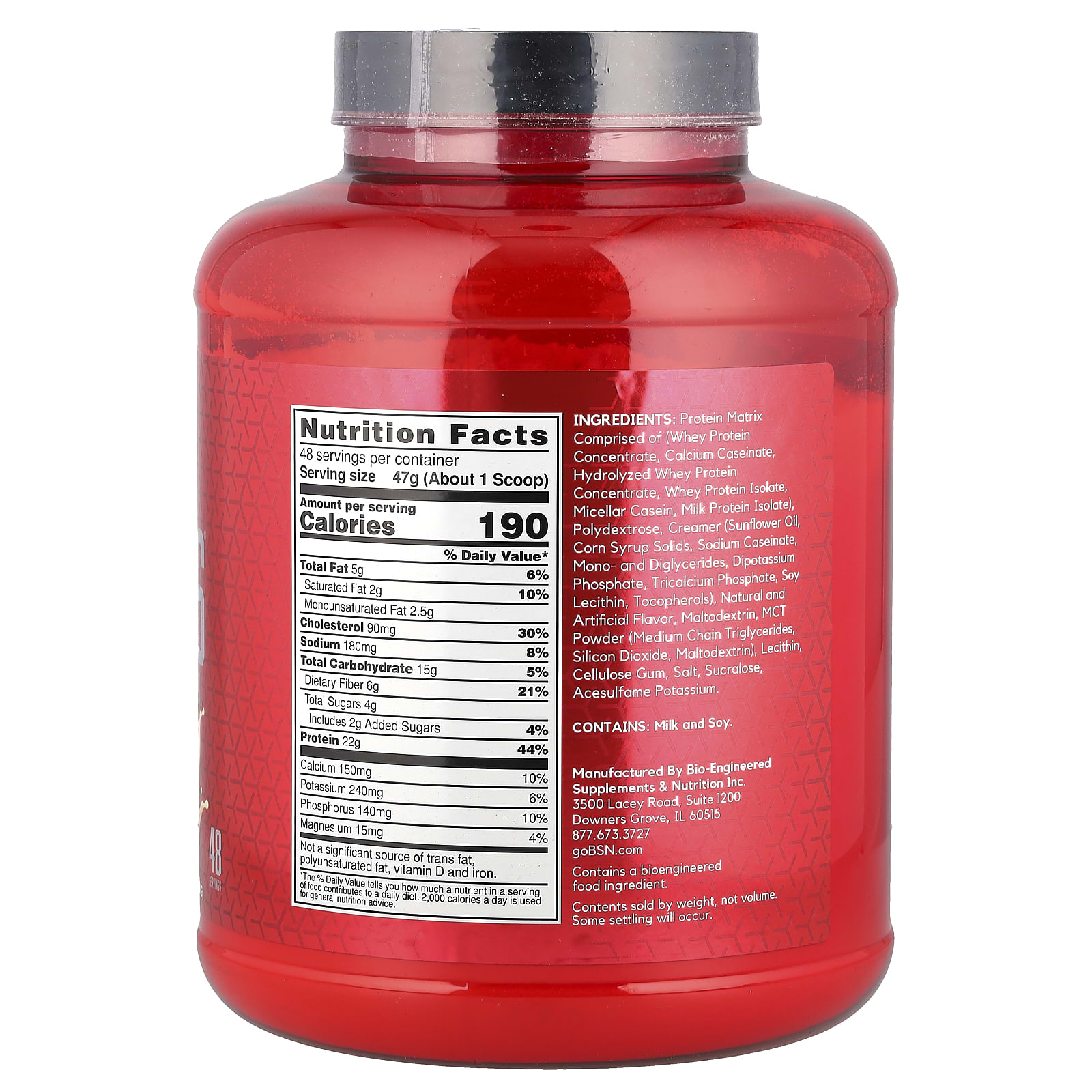Протеиновый порошок BSN Syntha-6® Ultra Premium Protein Matrix Vanilla Ice Cream, 2.27 кг, крем — фото 2