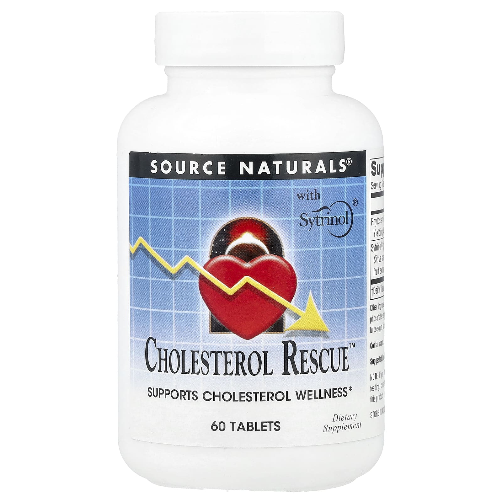 Комплекс для поддержки уровня холестерина Source Naturals™, 60 таблеток