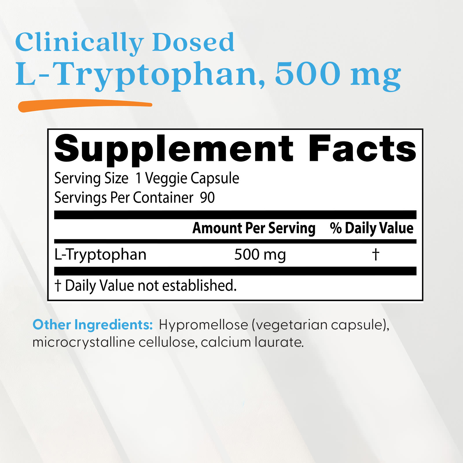 L-триптофан Doctor's Best L-Tryptophan, 500 мг, 90 растительных капсул — фото 4