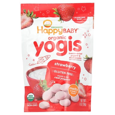 Закуска Happy Baby®, Органические Йогуртовые Йогурты, 28 г