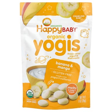 Снеки из йогурта и фруктов Happy Baby®, 28 г