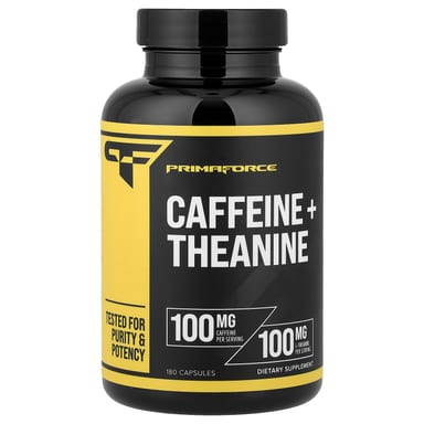 Теанин Primaforce Caffeine, 180 капсул