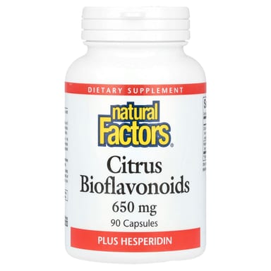 Цитрусовые биофлавоноиды с гесперидином Natural Factors, вкус Citrus Bioflavonoids Plus Hesperidin, 650 мг, 90 капсул