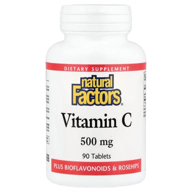 Витамин C Natural Factors, 500 мг, 90 таблеток
