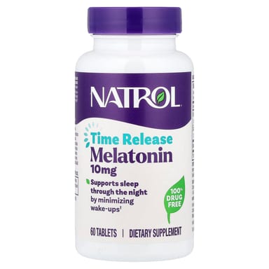 Мелатонин Natrol Time Release, 10 мг, 60 таблеток