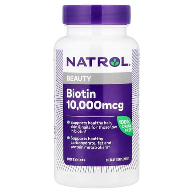 Биотин Natrol, 100 таблеток