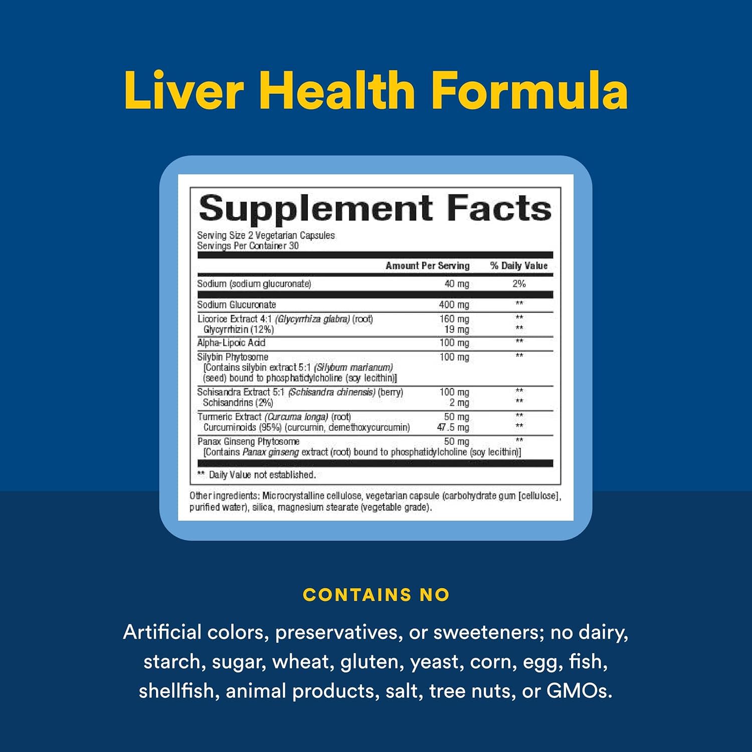 Комплекс Natural Factors Liver Health, 60 растительных капсул — фото 3