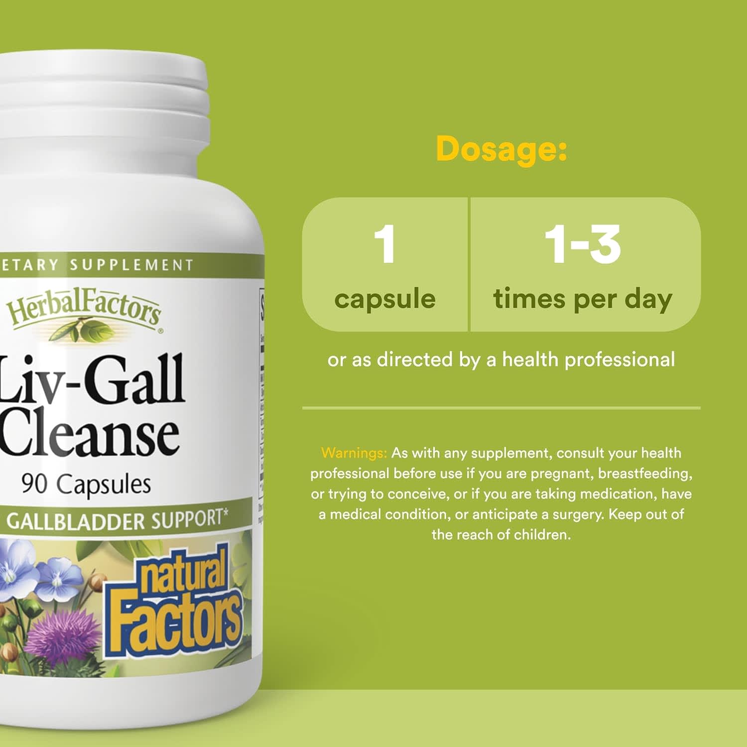 Комплекс для поддержки печени Natural Factors Liv-Gall Cleanse, 90 капсул — фото 4