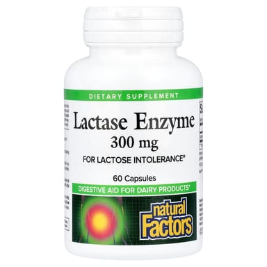 Фермент Natural Factors Lactase, 300 мг, 60 капсул