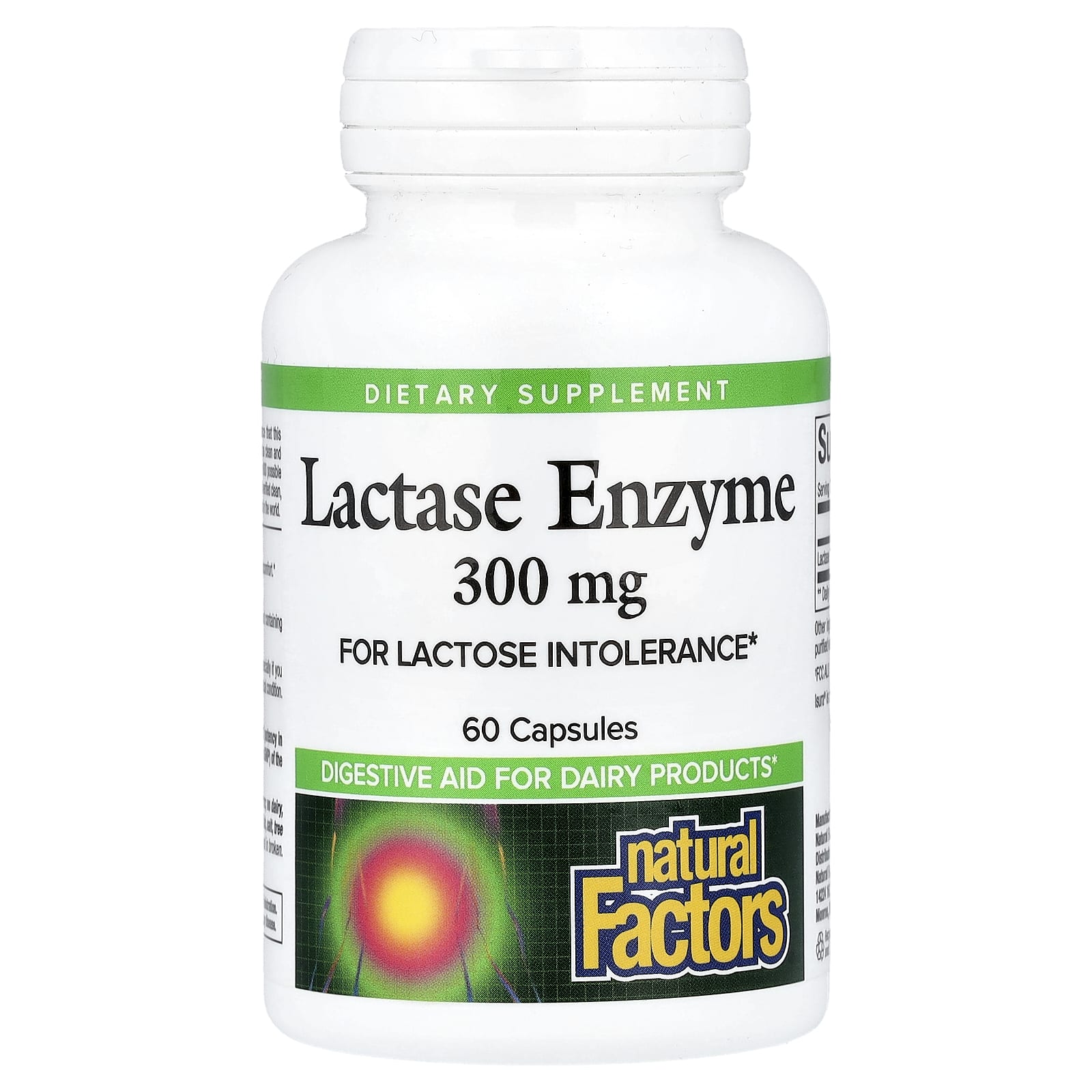 Фермент Natural Factors Lactase, 300 мг, 60 капсул