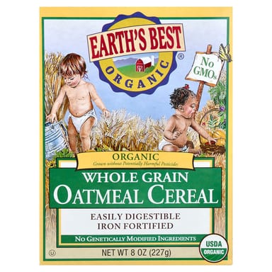 Овсянка Earth's Best Organic Whole Grain Cereal, 227 г