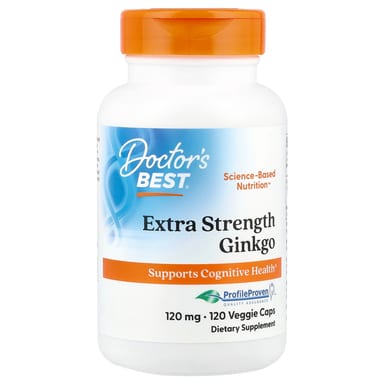 Гинкго билоба Doctor's Best, 120 мг, 120 растительных капсул