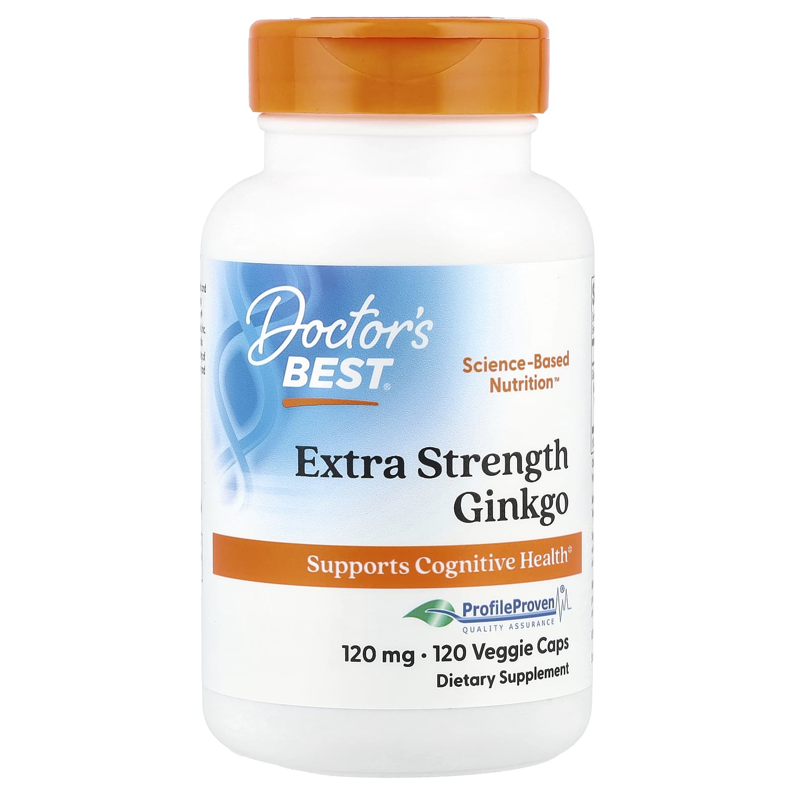Гинкго билоба Doctor's Best, 120 мг, 120 растительных капсул