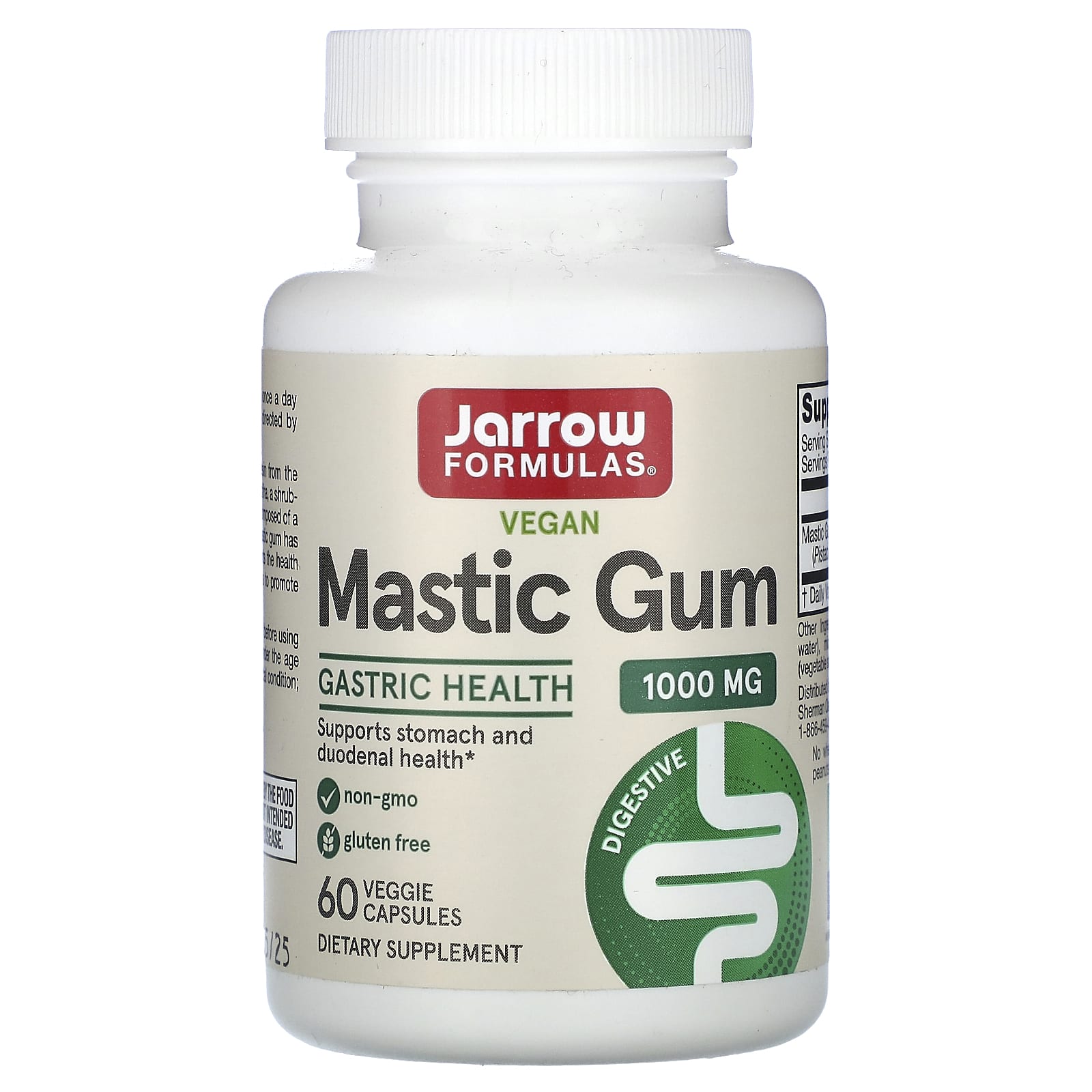 Мастиковая смола Jarrow Formulas Vegan, 500 мг, 60 растительных капсул