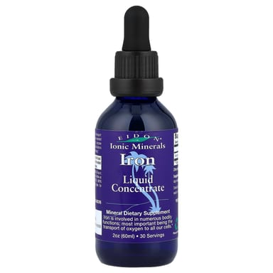 Железо Eidon Ionic Minerals Liquid Concentrate, 60 мл, 2 унций, жидкая форма