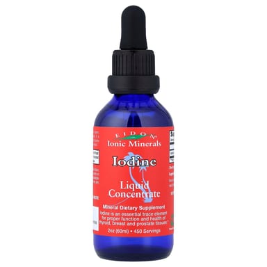 Йод Eidon Ionic Minerals Liquid Concentrate, 60 мл, 2 унций, жидкая форма