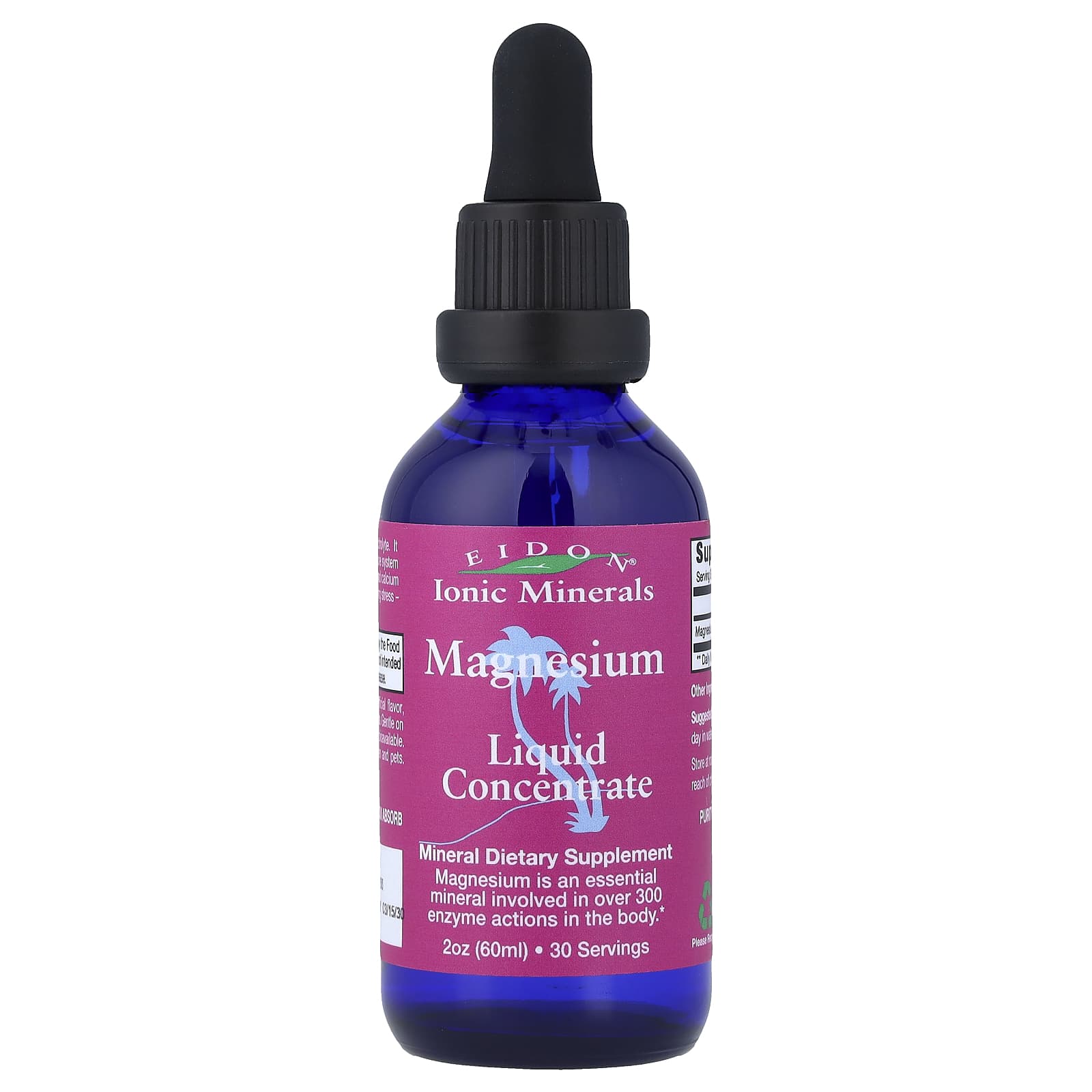 Магний Eidon Ionic Minerals Liquid Concentrate, 60 мл, 2 унций, жидкая форма
