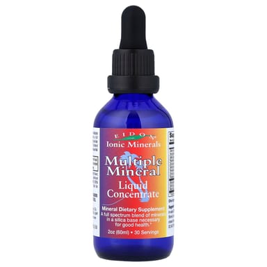 Минерал Eidon Ionic Minerals Multiple Liquid Concentrate, 60 мл, 2 унций, жидкая форма