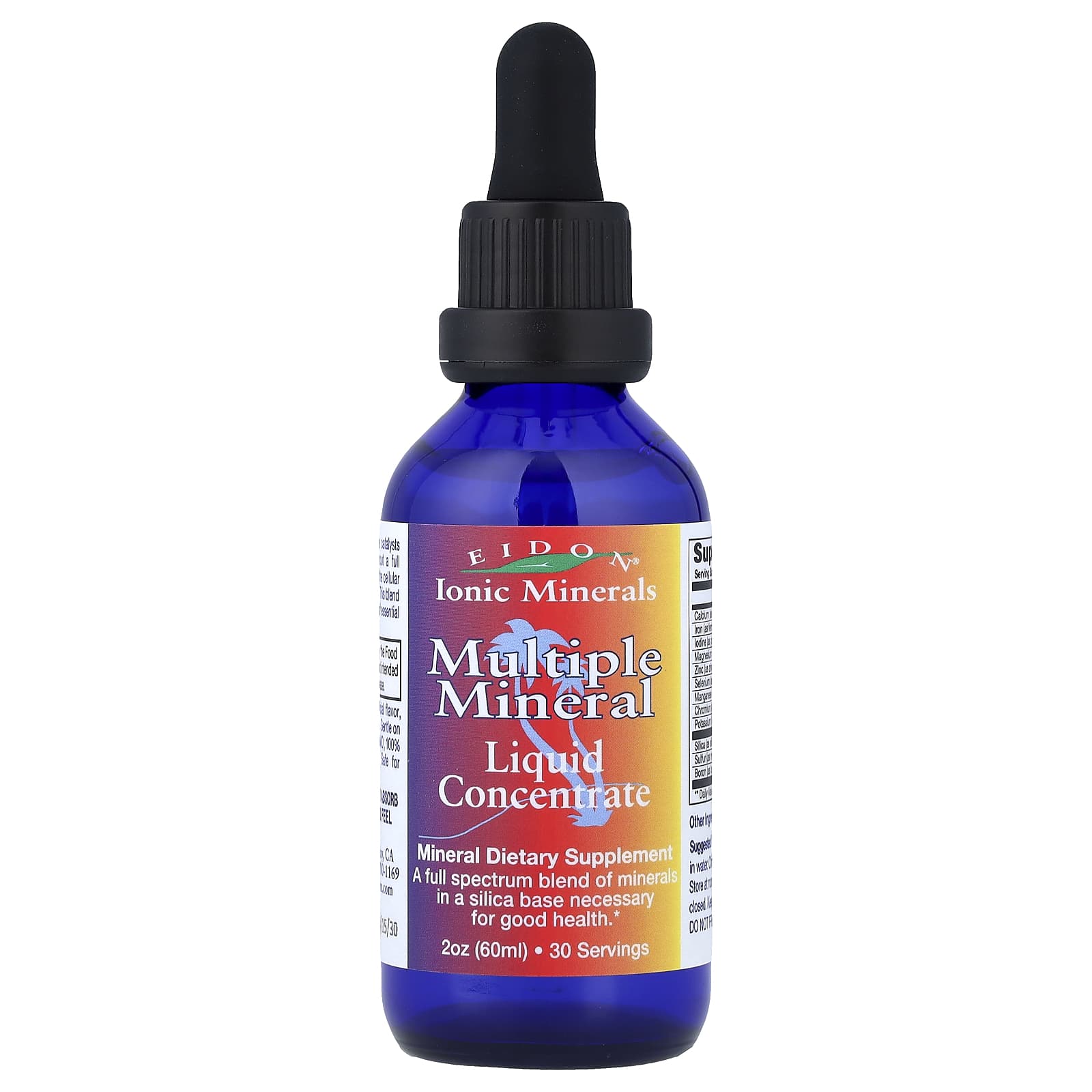 Минерал Eidon Ionic Minerals Multiple Liquid Concentrate, 60 мл, 2 унций, жидкая форма