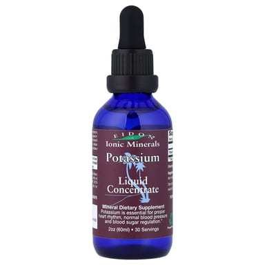 Калий Eidon Ionic Minerals Liquid Concentrate, 60 мл, 2 унций, жидкая форма